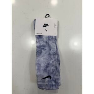 NWT Nike Adult Everyday Plus Cushioned Tie-Dye Crew Socks 2 Pack Sz XL